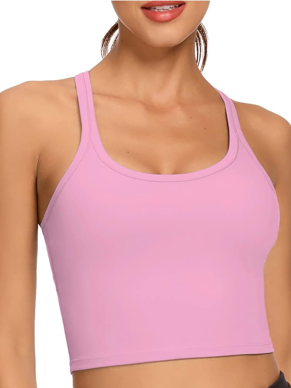 Mauve Pink Racerback Tank Top